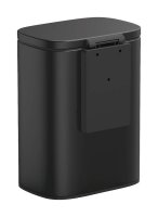 WENKO Sare Kosmetikeimer Wandmontage 5,0 l schwarz, matt, 1 St.