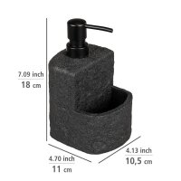 WENKO Seifenspender Festival 54667100 schwarz Beton 380,0 ml, 1 St.