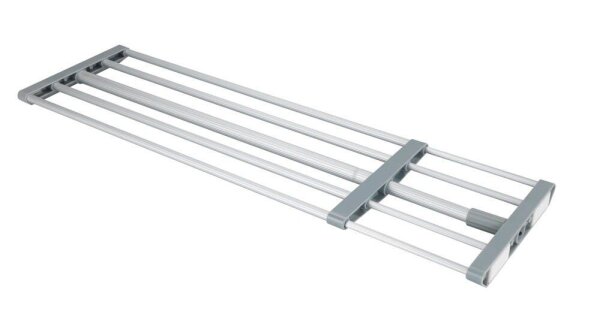 WENKO Teleskop-Garderobe 50609100 silber Metall 5 Haken 70,0-120,0 x 3,0 cm, 1 St.