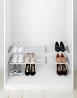 WENKO Teleskop-Garderobe 50609100 silber Metall 5 Haken 70,0-120,0 x 3,0 cm, 1 St.