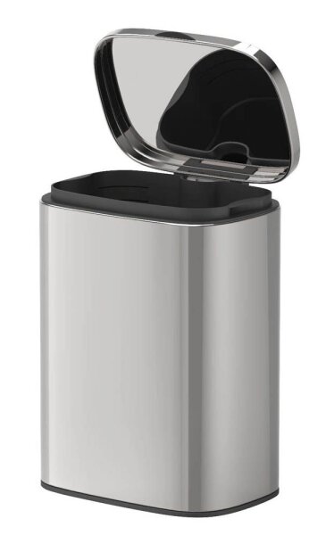 WENKO Sare Kosmetikeimer Wandmontage 5,0 l silber, glänzend, 1 St.