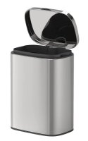 WENKO Sare Kosmetikeimer Wandmontage 5,0 l silber,...