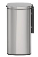 WENKO Sare Kosmetikeimer Wandmontage 5,0 l silber, glänzend, 1 St.