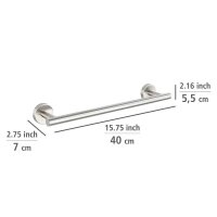 WENKO Handtuchhalter Bosio silber, matt, 1 St.