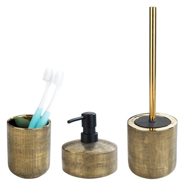 WENKO Badaccessoires-Set Rivara gold, 1 Set