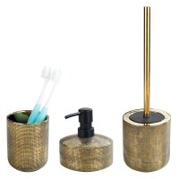 WENKO Badaccessoires-Set Rivara gold, 1 Set