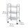 WENKO Etagenwagen Exclusiv silber 41,0 x 32,0 x 75,0 cm