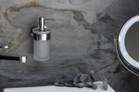 WENKO Seifenspender Maribor 25021100 silber Edelstahl, Glas 150,0 ml, 1 St.