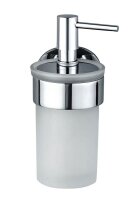 WENKO Seifenspender Maribor 25021100 silber Edelstahl, Glas 150,0 ml, 1 St.
