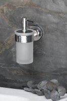 WENKO Seifenspender Maribor 25021100 silber Edelstahl, Glas 150,0 ml, 1 St.