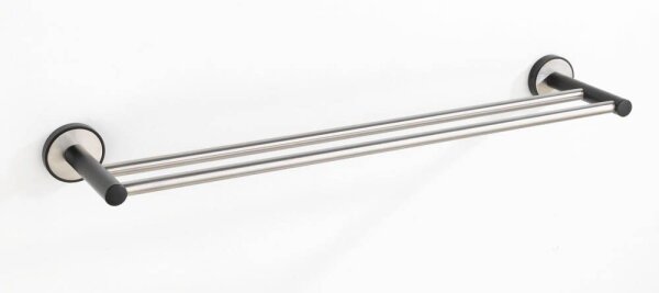 WENKO Handtuchhalter Duo Udine silber, 1 St.