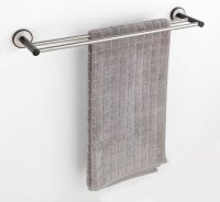 WENKO Handtuchhalter Duo Udine silber, 1 St.