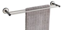 WENKO Handtuchhalter Duo Udine silber, 1 St.