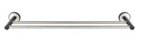 WENKO Handtuchhalter Duo Udine silber, 1 St.