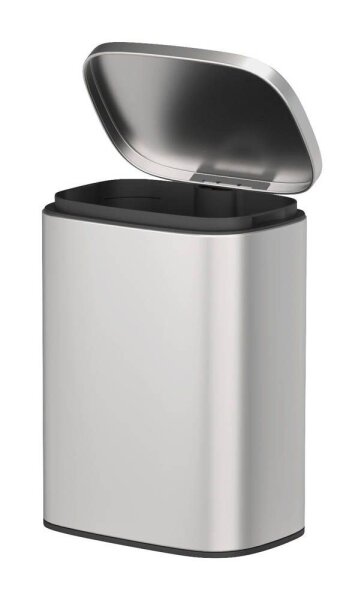 WENKO Sare Kosmetikeimer Wandmontage 5,0 l silber, matt, 1 St.