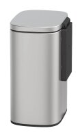 WENKO Sare Kosmetikeimer Wandmontage 5,0 l silber, matt, 1 St.