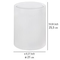 WENKO Atri Kosmetikeimer 6,0 l weiß, 1 St.
