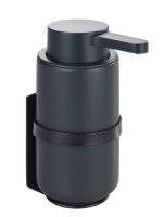 WENKO Seifenspender Woya 54657100 schwarz Keramik 250,0 ml, 1 St.