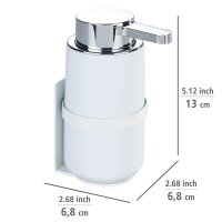 WENKO Seifenspender Woya 54655100 weiß Keramik 250,0 ml, 1 St.