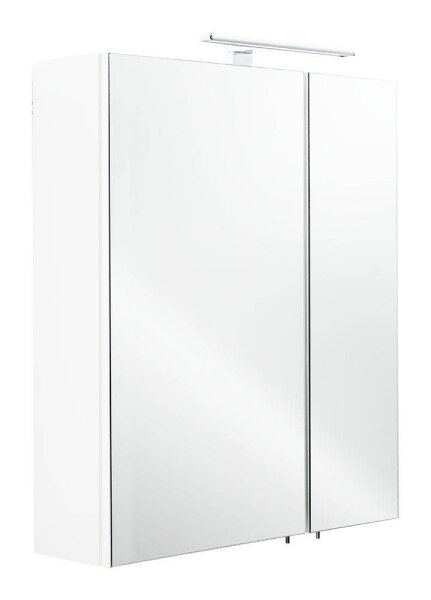 POSSEIK Spiegelschrank weiß 60,0 x 16,0 x 68,0 cm