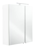 POSSEIK Spiegelschrank weiß 60,0 x 16,0 x 68,0 cm