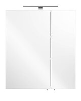 POSSEIK Spiegelschrank weiß 60,0 x 16,0 x 68,0 cm