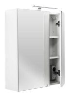 POSSEIK Spiegelschrank weiß 60,0 x 16,0 x 68,0 cm