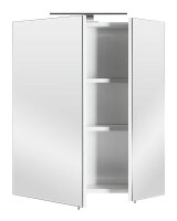 POSSEIK Spiegelschrank weiß 60,0 x 16,0 x 68,0 cm