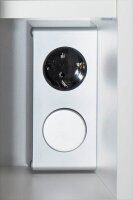 POSSEIK Spiegelschrank weiß 60,0 x 16,0 x 68,0 cm