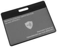HIDENTITY® Dokumentenhülle Hidentity Admission schwarz 9,5 x 7,5 cm, 1 St.