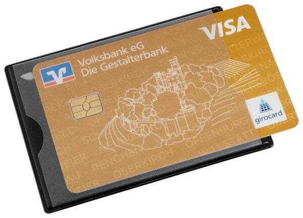 HIDENTITY® Kreditkartenhülle Hidentity Duo schwarz 8,5 x 6,0 cm, 1 St.