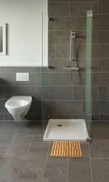 WENKO Badematte Bambus braun 50,0 x 50,0 cm