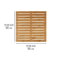 WENKO Badematte Bambus braun 50,0 x 50,0 cm