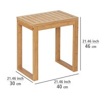 WENKO Badhocker Bamboo 24729100 braun, 1 St.