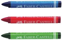 FABER-CASTELL Triangular Wachsmalstifte farbsortiert, 12 St.
