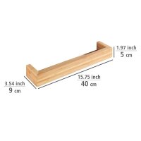WENKO Wandregal Bambusa braun 40,0 x 5,0 x 9,0 cm, 1 St.