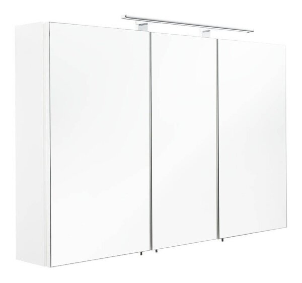 POSSEIK Spiegelschrank weiß 110,0 x 16,0 x 68,0 cm