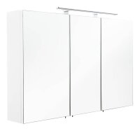 POSSEIK Spiegelschrank weiß 110,0 x 16,0 x 68,0 cm