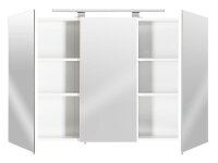POSSEIK Spiegelschrank weiß 110,0 x 16,0 x 68,0 cm
