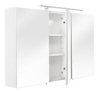 POSSEIK Spiegelschrank weiß 110,0 x 16,0 x 68,0 cm