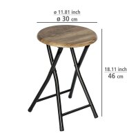 WENKO Klapphocker Forio braun, H: 46,0 cm