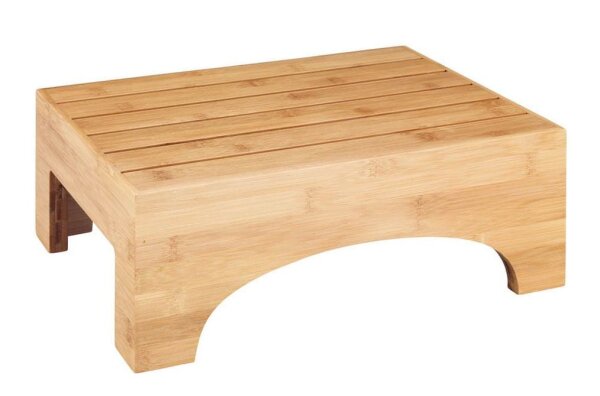 WENKO Tritthocker Bambusa braun, H: 15,0 cm