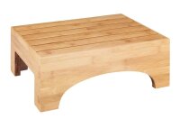WENKO Tritthocker Bambusa braun, H: 15,0 cm