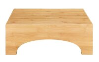 WENKO Tritthocker Bambusa braun, H: 15,0 cm