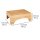WENKO Tritthocker Bambusa braun, H: 15,0 cm