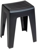 WENKO Badhocker Kumba 25156100 schwarz, 1 St.