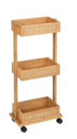 WENKO Etagenwagen Allegre braun 18,5 x 32,0 x 71,5 cm