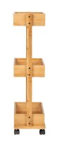 WENKO Etagenwagen Allegre braun 18,5 x 32,0 x 71,5 cm