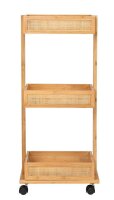 WENKO Etagenwagen Allegre braun 18,5 x 32,0 x 71,5 cm