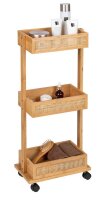 WENKO Etagenwagen Allegre braun 18,5 x 32,0 x 71,5 cm